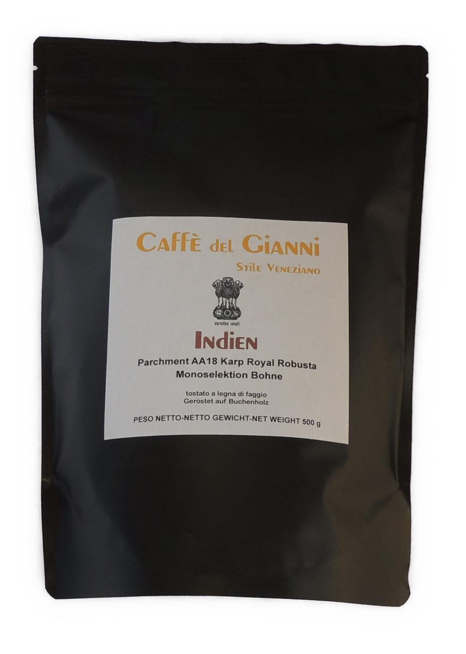 India Parchment Kaapi Royale Robusta - Caffe del Gianni