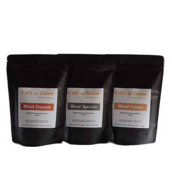 Probierpaket 3 x 250 g gemahlener Kaffee - Caffe del Gianni